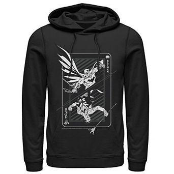 Men's DC Comics Batman And Joker Card Poster Hoodie