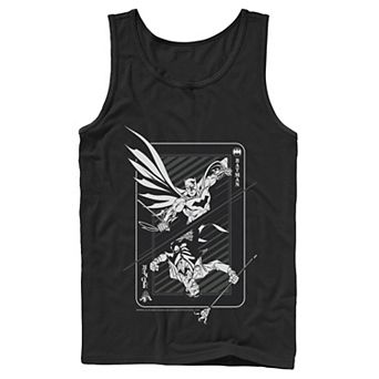 Men's DC Comics Batman And Joker Card Poster Tank Top