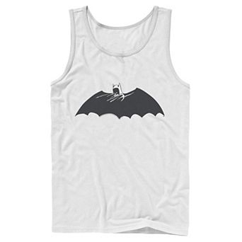 Men's DC Comics Batman Side Portrait Logo Tank Top