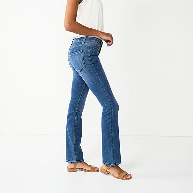 Women's LC Lauren Conrad Feel Good Mid Rise Barely Bootcut Jeans