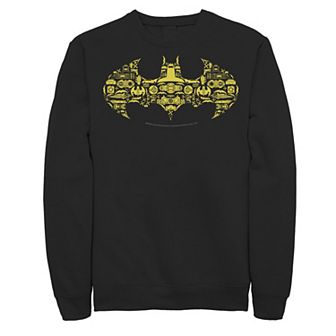 Men's DC Comics Batman Gadgets Classic Logo Ringer Sweatshirt