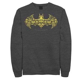 Men's DC Comics Batman Gadgets Classic Logo Ringer Sweatshirt