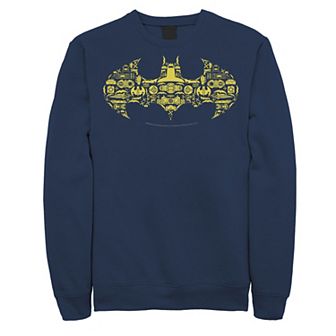 Men's DC Comics Batman Gadgets Classic Logo Ringer Sweatshirt