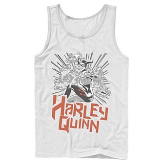 Men's DC Comics Harley Quinn Action Pose Tank Top