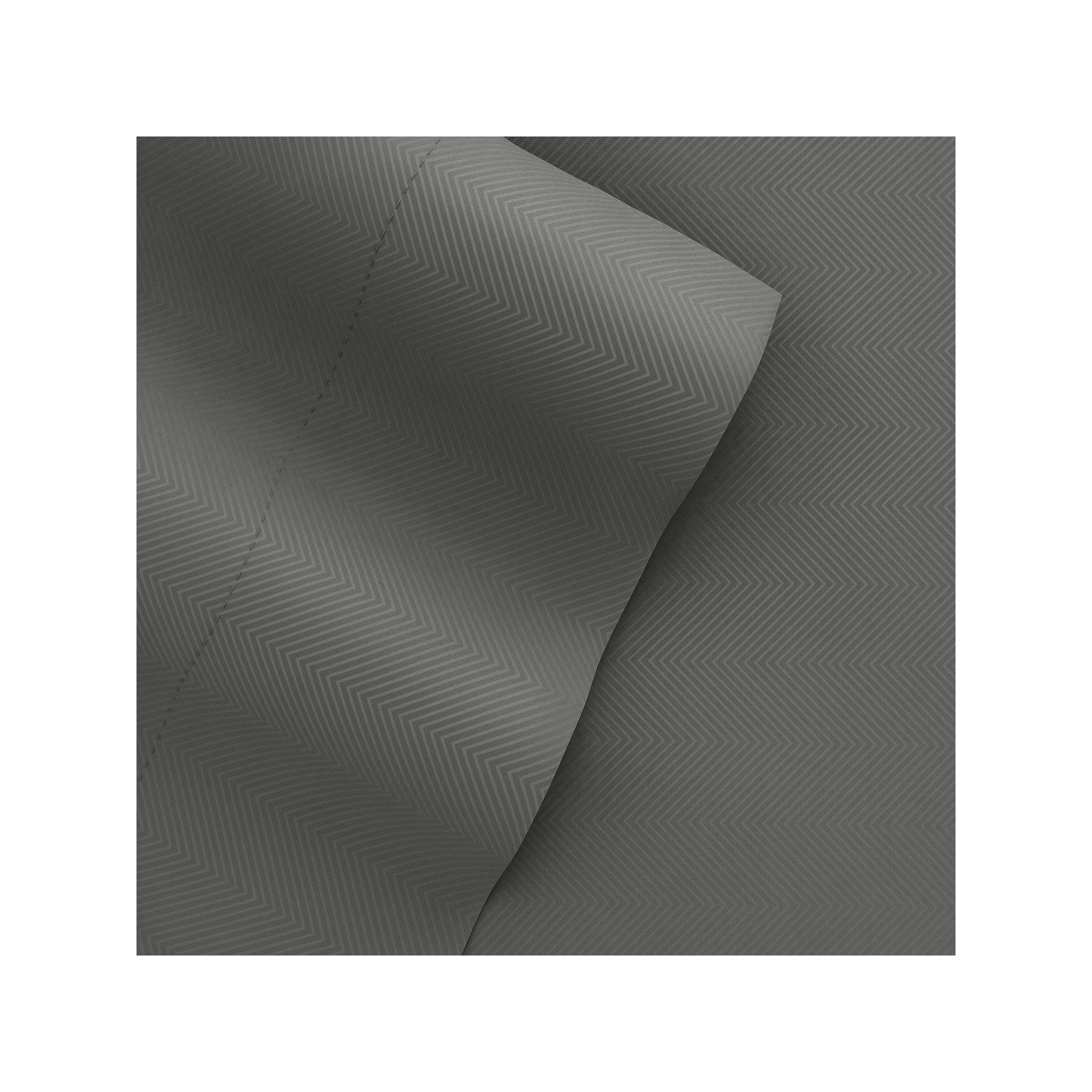 Home Collection Chevron Embossed Sheet Set, Gray