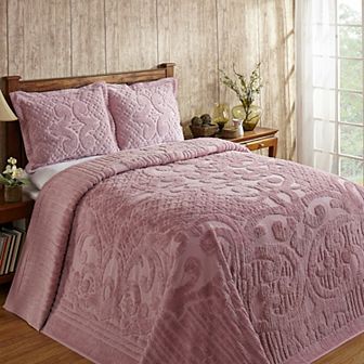 Better Trends Ashton Chenille Bedspread or Sham
