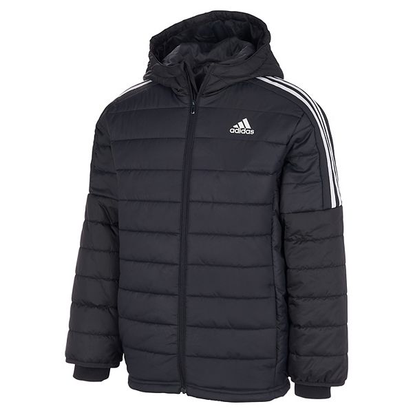 Adidas Men Jackets Padded Hooded Puffer Jacket