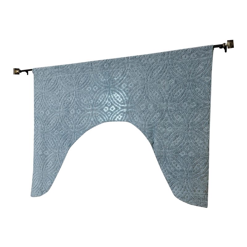 Better Trends Double Wedding Ring Window Valance, Blue