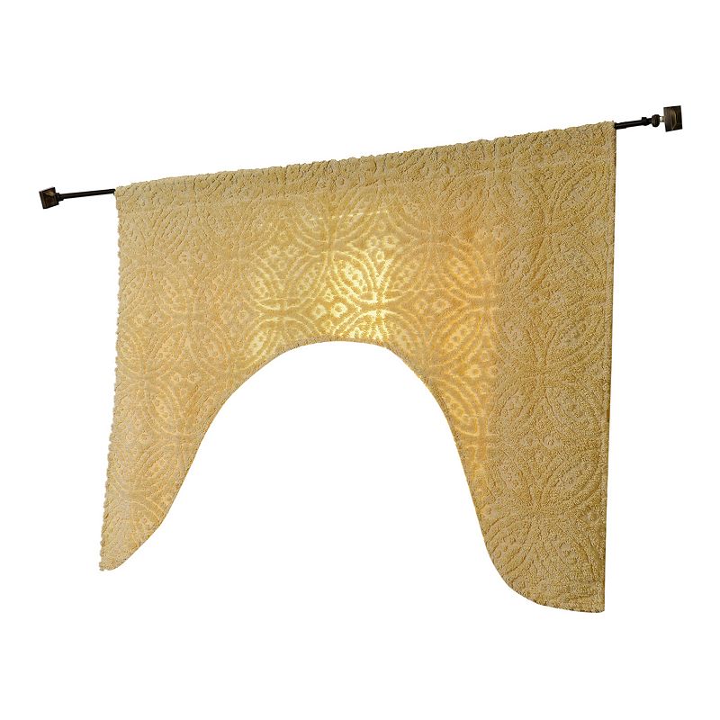 Better Trends Double Wedding Ring Window Valance, Yellow