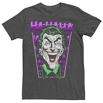 Men's DC Comics The Joker HAHAHA Big Face Tee