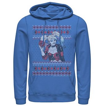 Men's Batman Harley Quinn Ornament Knit Style Hoodie