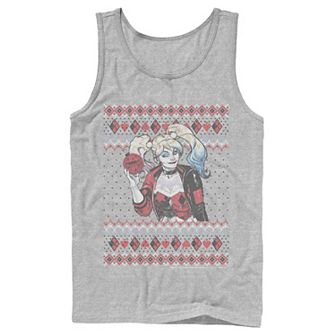 Men's Batman Harley Quinn Ornament Knit Style Tank Top