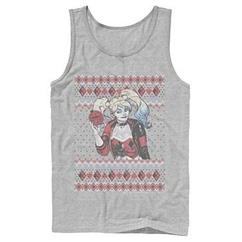 Men's Batman Harley Quinn Ornament Knit Style Tank Top