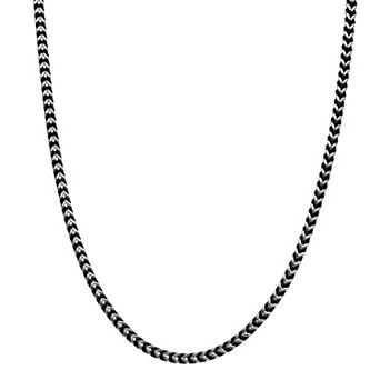 Men's LYNX Stainless Steel 4 mm Foxtail Chain Necklace