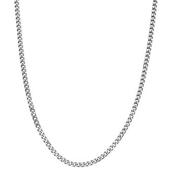Men's LYNX Stainless Steel 4 mm Foxtail Chain Necklace