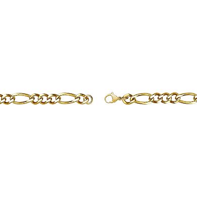 Men's LYNX Stainless Steel Figaro Chain Necklace