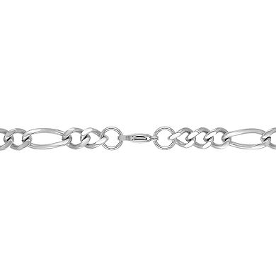 Men's LYNX Stainless Steel Figaro Chain Necklace