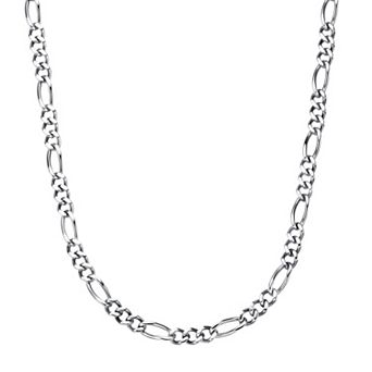 Men's LYNX Stainless Steel Figaro Chain Necklace