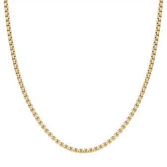 Men's LYNX Stainless Steel 3.5 mm Box Chain Necklace