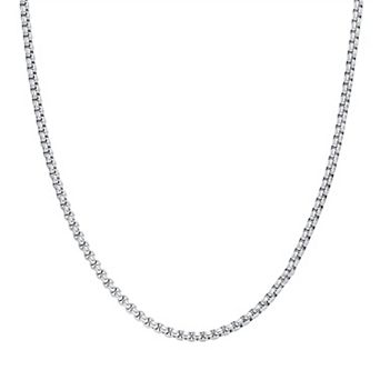 Men's LYNX Stainless Steel 3.5 mm Box Chain Necklace