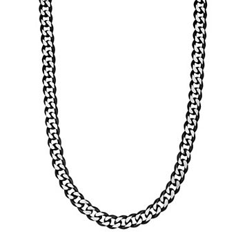 Men's LYNX Stainless Steel Curb Chain Necklace