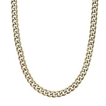 Men's LYNX Stainless Steel Curb Chain Necklace