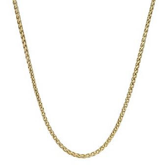 Men's LYNX Stainless Steel Wheat Chain Necklace