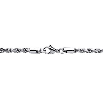 Men's LYNX Stainless Steel Rope Chain Necklace