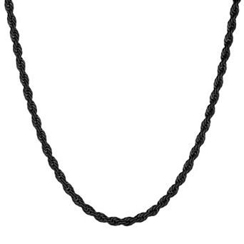 Men's LYNX Stainless Steel Rope Chain Necklace