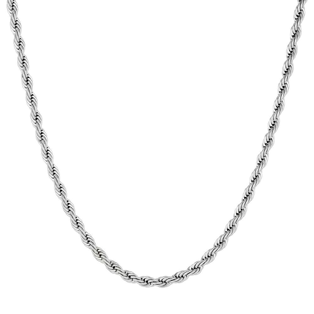 Men's LYNX Stainless Steel Rope Chain Necklace