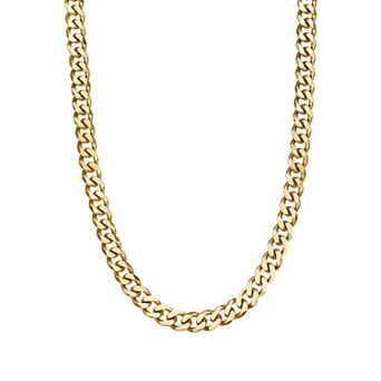 Men's LYNX Stainless Steel Curb Chain Necklace