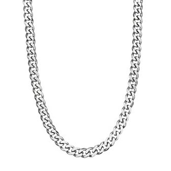 Men's LYNX Stainless Steel Curb Chain Necklace