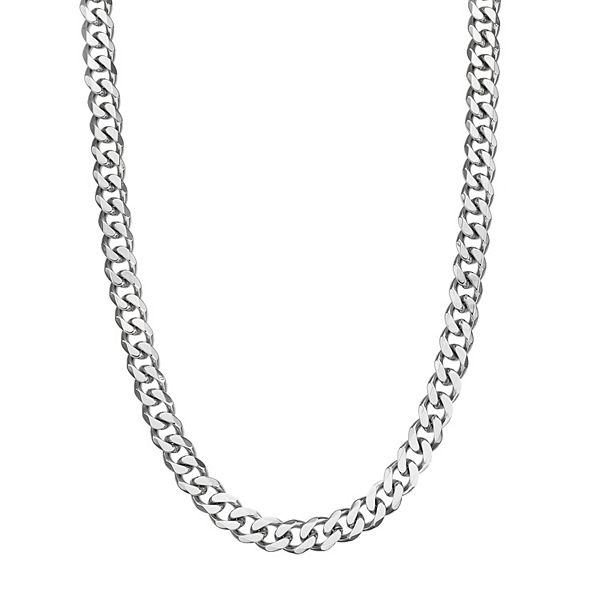 Men's LYNX Stainless Steel Curb Chain Necklace