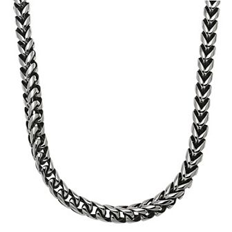 Men's LYNX Stainless Steel Foxtail Chain Necklace - 24 in