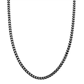 Men's LYNX Stainless Steel Foxtail Chain Necklace