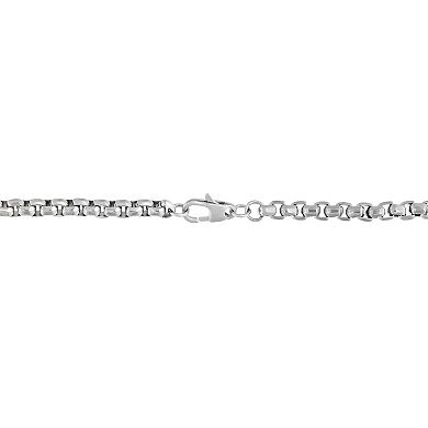 Men's LYNX Stainless Steel Box Chain Necklace