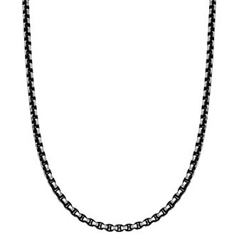 Men's LYNX Stainless Steel Box Chain Necklace