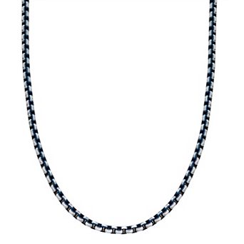 Men's LYNX Stainless Steel Box Chain Necklace