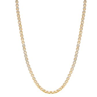 Men's LYNX Stainless Steel Box Chain Necklace