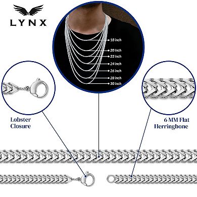 Men's LYNX Stainless Steel Snake Chain Necklace