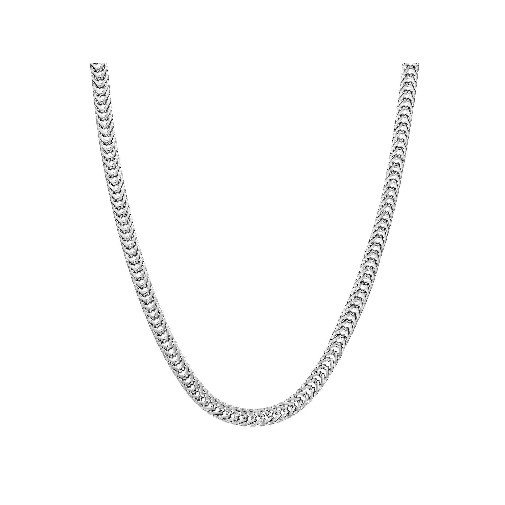 Mens LYNX Stainless Steel Snake Chain Necklace, Size: 18