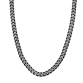 Men's LYNX Stainless Steel Curb Chain Necklace