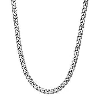 Men's LYNX Stainless Steel Curb Chain Necklace