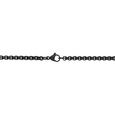 Men's LYNX Stainless Steel Rolo Chain Necklace