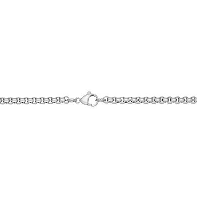 Men's LYNX Stainless Steel Rolo Chain Necklace