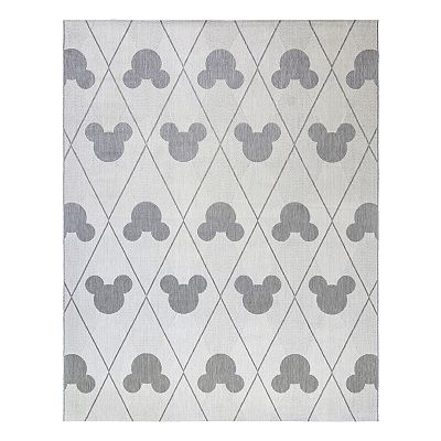 Disney's Mickey Mouse Argyle Indoor Outdoor Rug