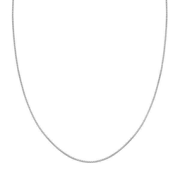 925 Sterling Silver Twisted Box Chain Necklace