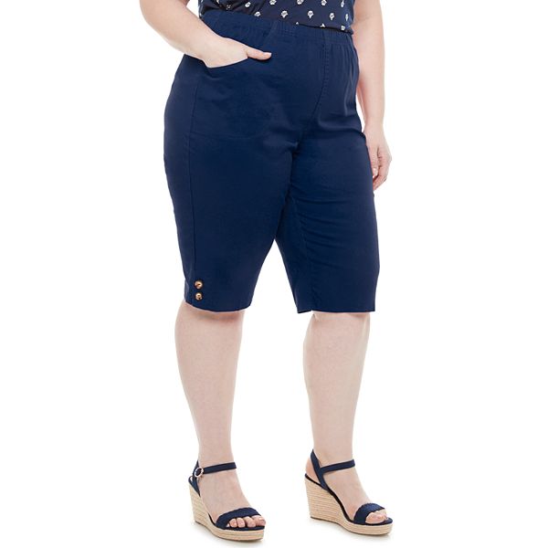 Plus Size Croft & Barrow® Button Skimmers