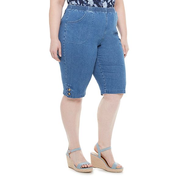 Plus Size Croft & Barrow® Button Skimmers