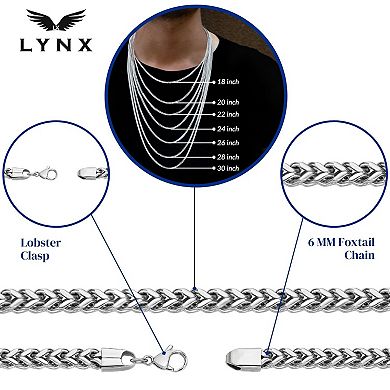 Men's LYNX 6 mm Foxtail Chain Necklace